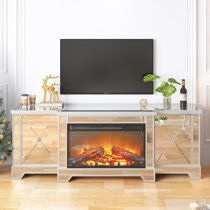 Glitter fireplace deals tv stand